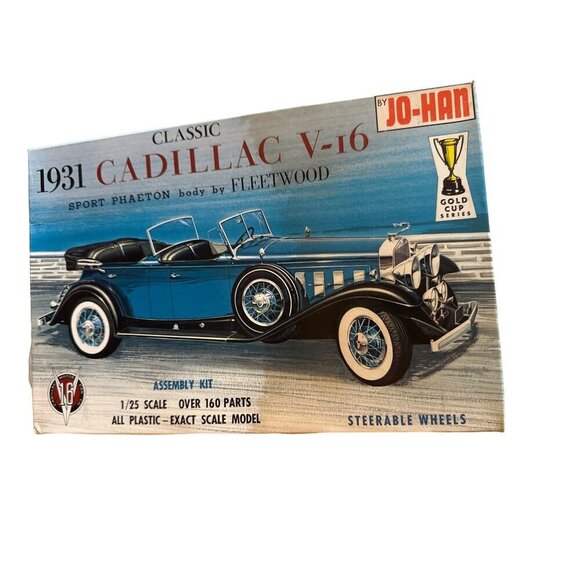 Classic 1931 Cadillac V-16 Sport Phaeton Model Kit By Jo-Han  1/25 Scale - Picture 1 of 8